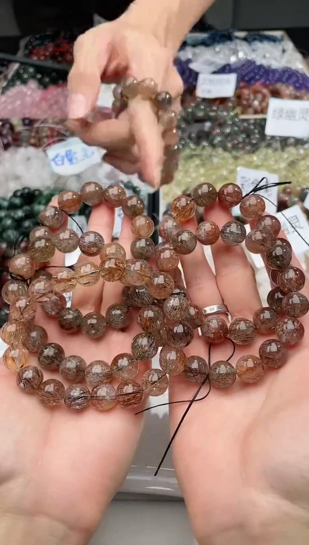 【闪购商品】水晶手链未镶嵌黑金超七439