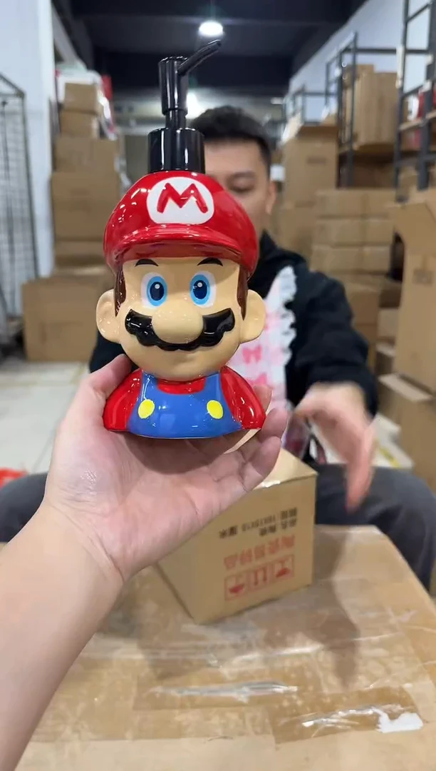 瓷片马里奥按压瓶