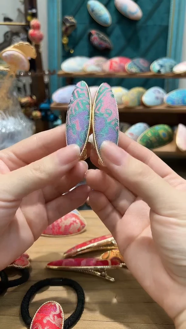 【闪购商品】【一物一拍专车】万寿牡丹大柳叶发夹1个