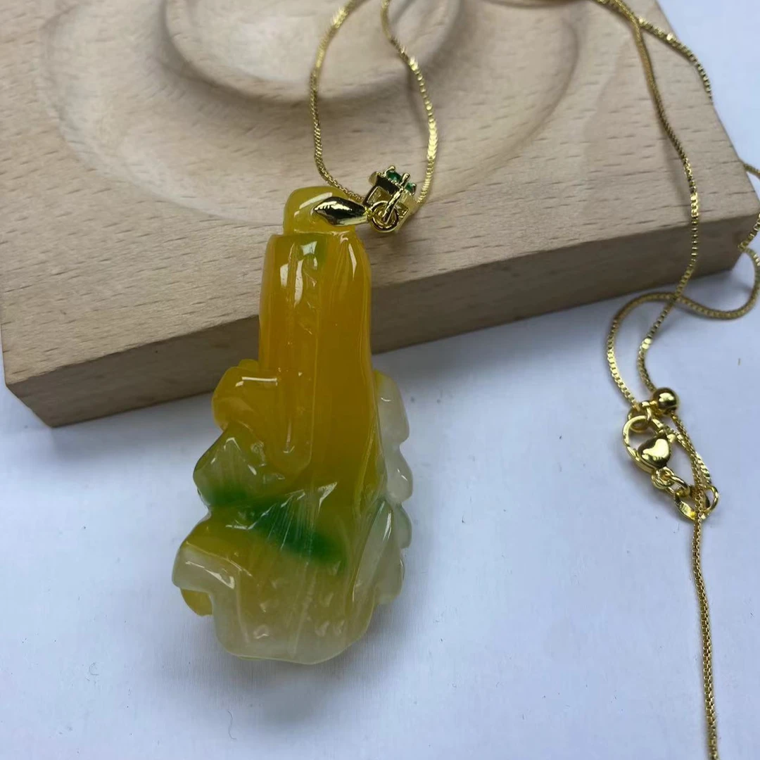 N213黄绿白菜吊坠经典精品时尚气质百搭情侣多样性发一