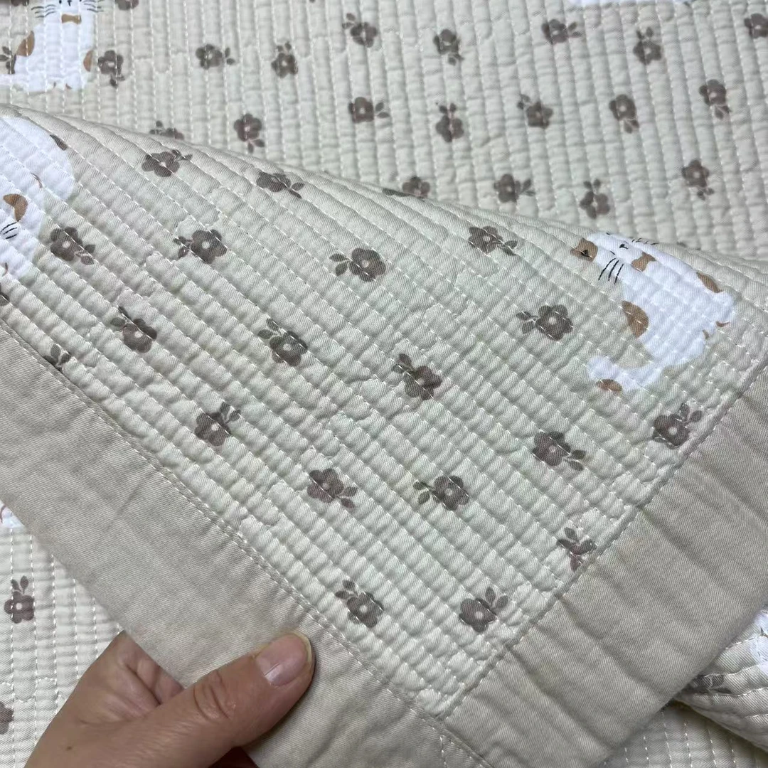 29-1 微瑕 2.0X2.2 双面高支纯棉斜纹水洗棉花床盖 NO退NO换