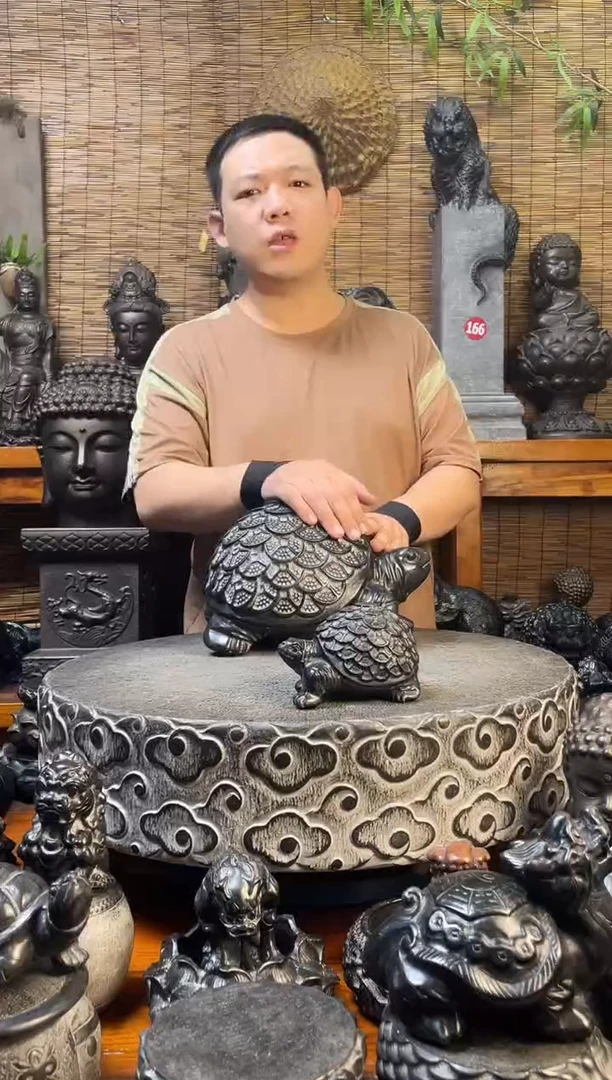 石材13金钱龟天然青石雕刻