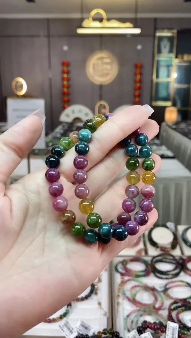 【闪购商品】碧玺单圈手串8mm+未镶嵌（多样性发一条）hon