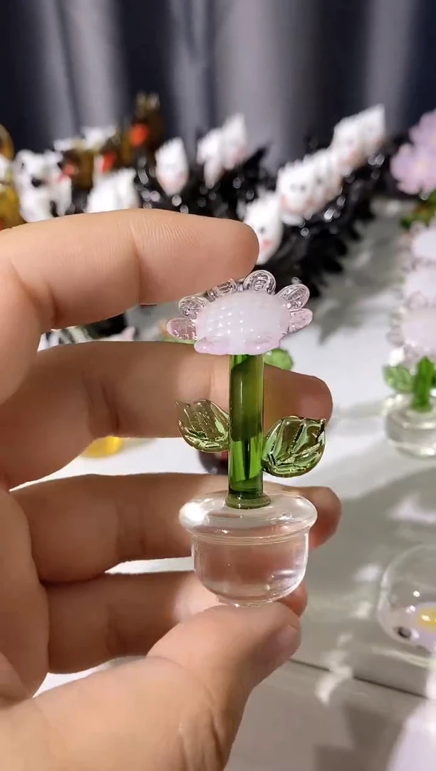 琉璃手工艺品盆栽