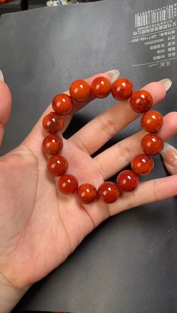 未镶嵌22南红玛瑙手串---14