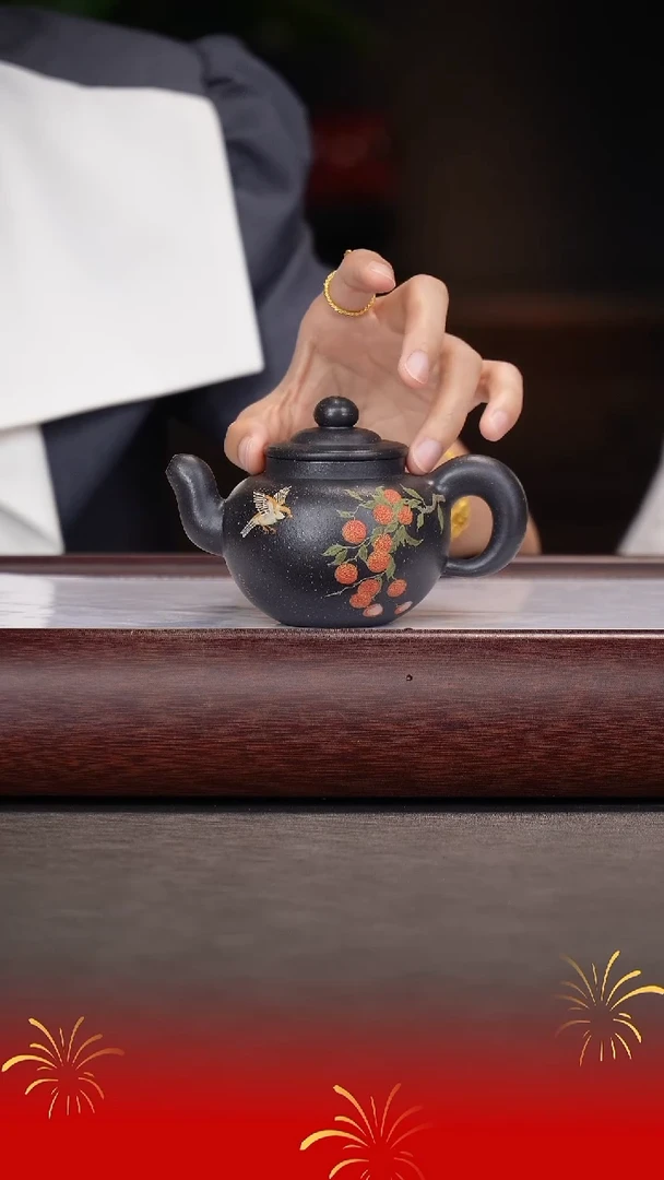 茶壶紫砂顾燕梅/满天星老紫泥/道洪疾风/200c