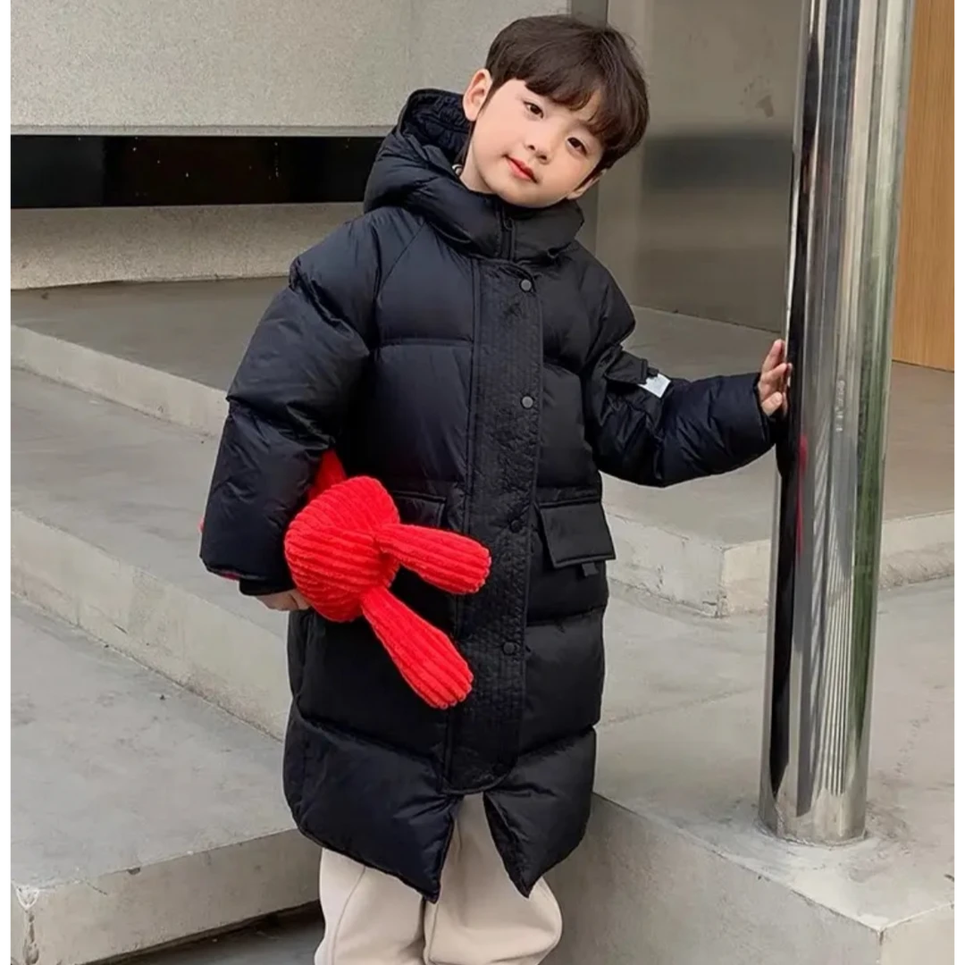 中长款男女宝宝时尚加厚防寒外套