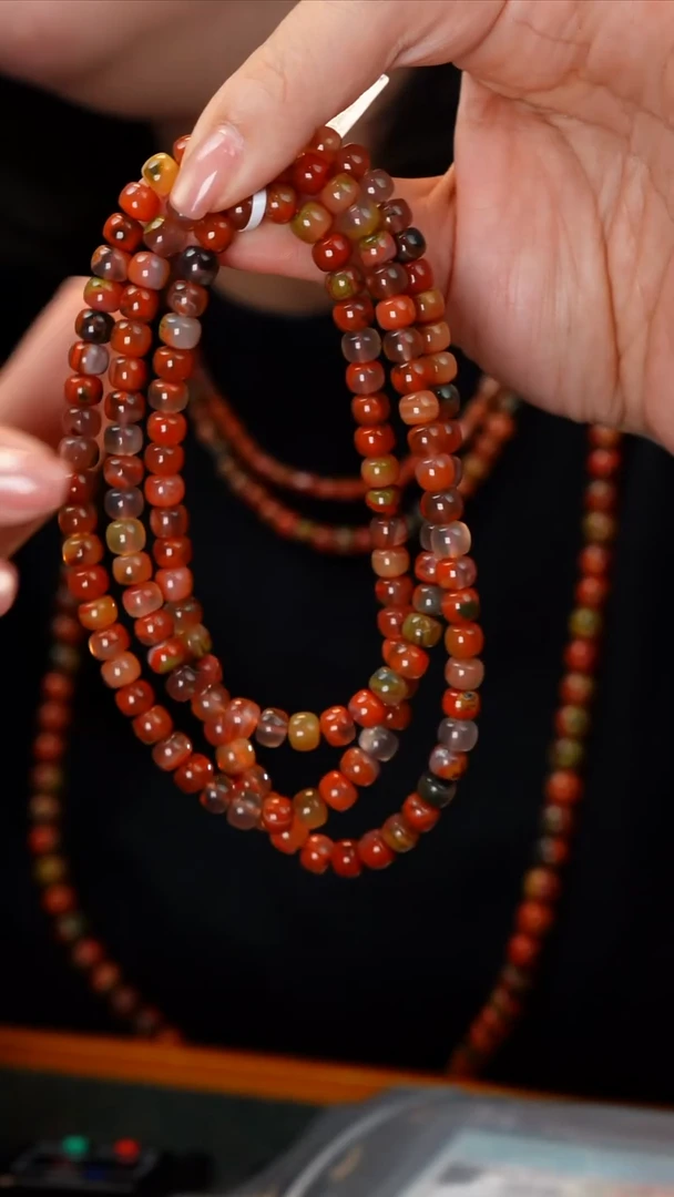 未镶嵌手链南红玛瑙包浆料多圈@！