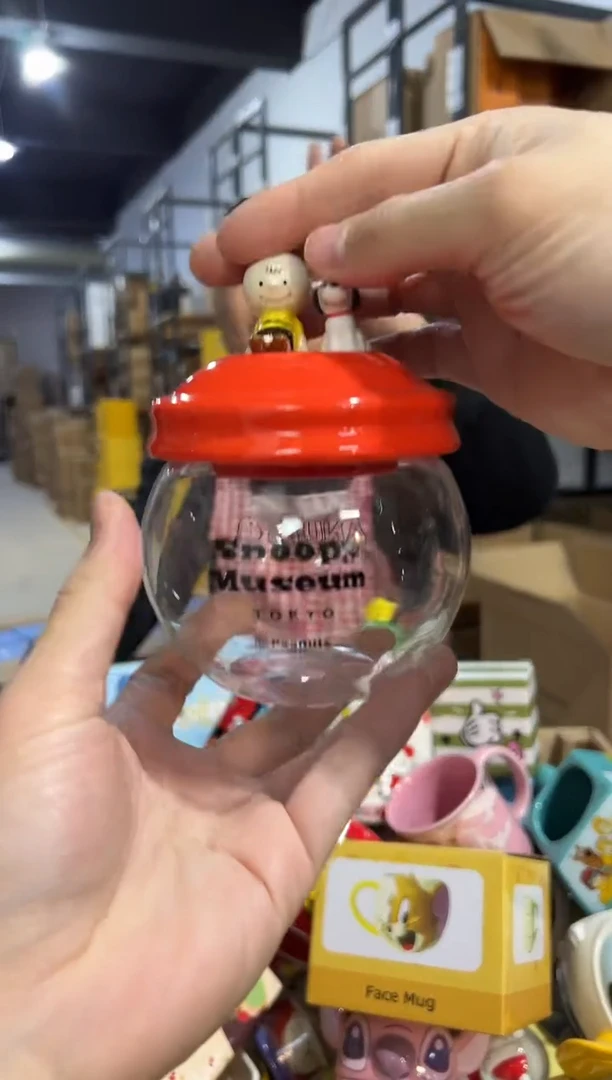 【闪购商品】杯史努比玻璃带盖罐