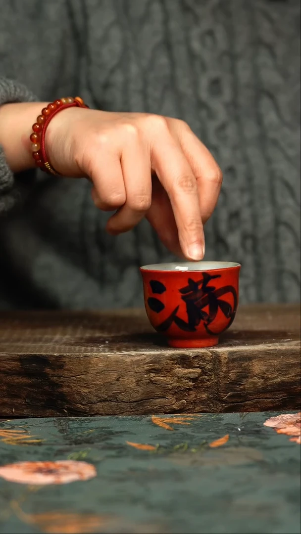 【闪购商品】杯杯釉下彩手工手绘同款陶器