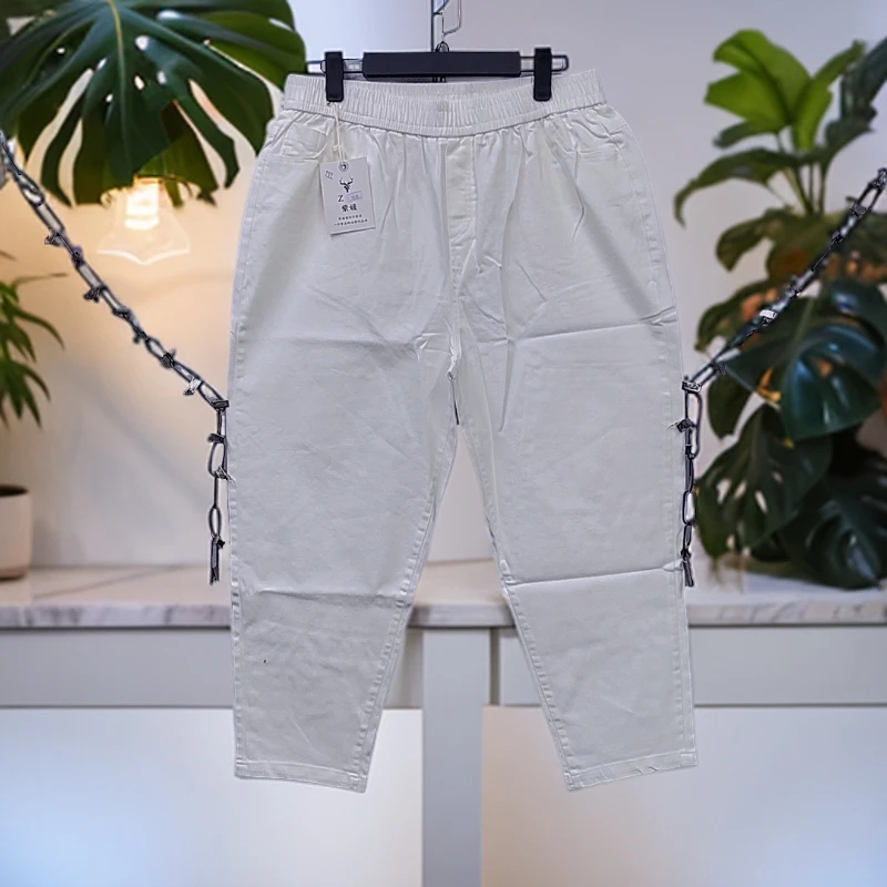 190-220斤 裤长90 高弹斜纹牛仔老爹裤