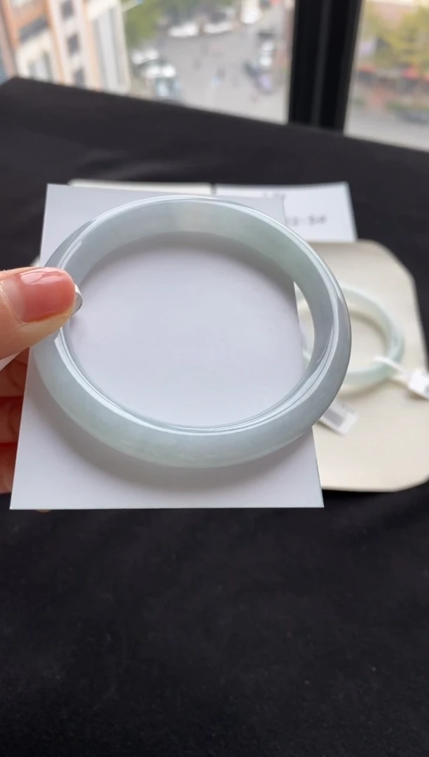 【闪购商品】翡翠手镯（圆镯）未镶嵌58圆条--不退不换