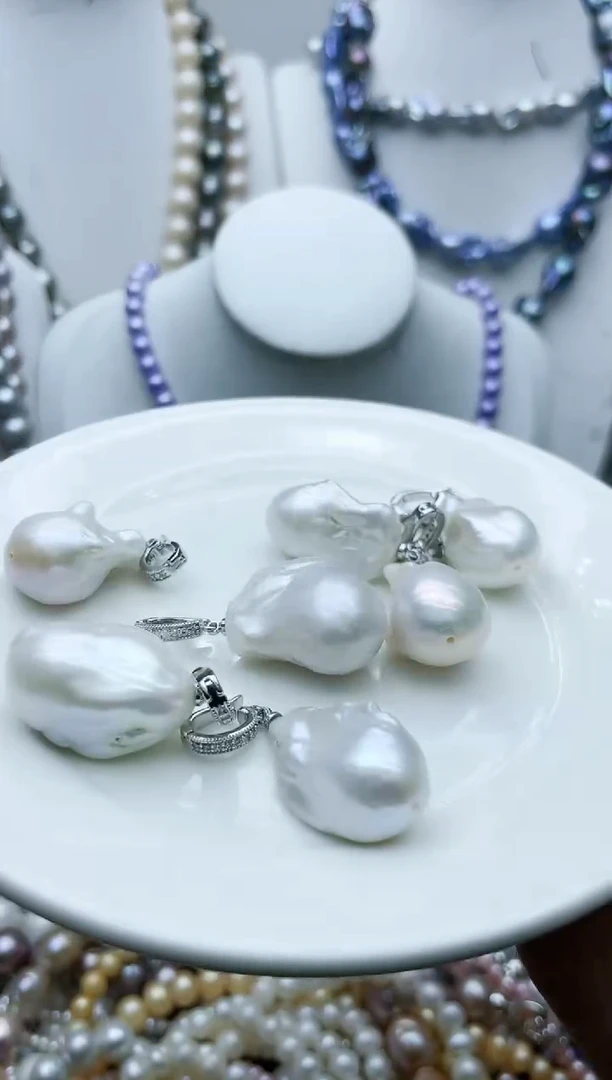 【闪购商品】淡水珍珠颈饰钛钢1