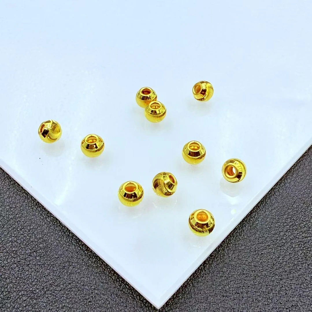 YZ3271-6mm左右足金猫眼珠配件-OQR（多样性发其一）