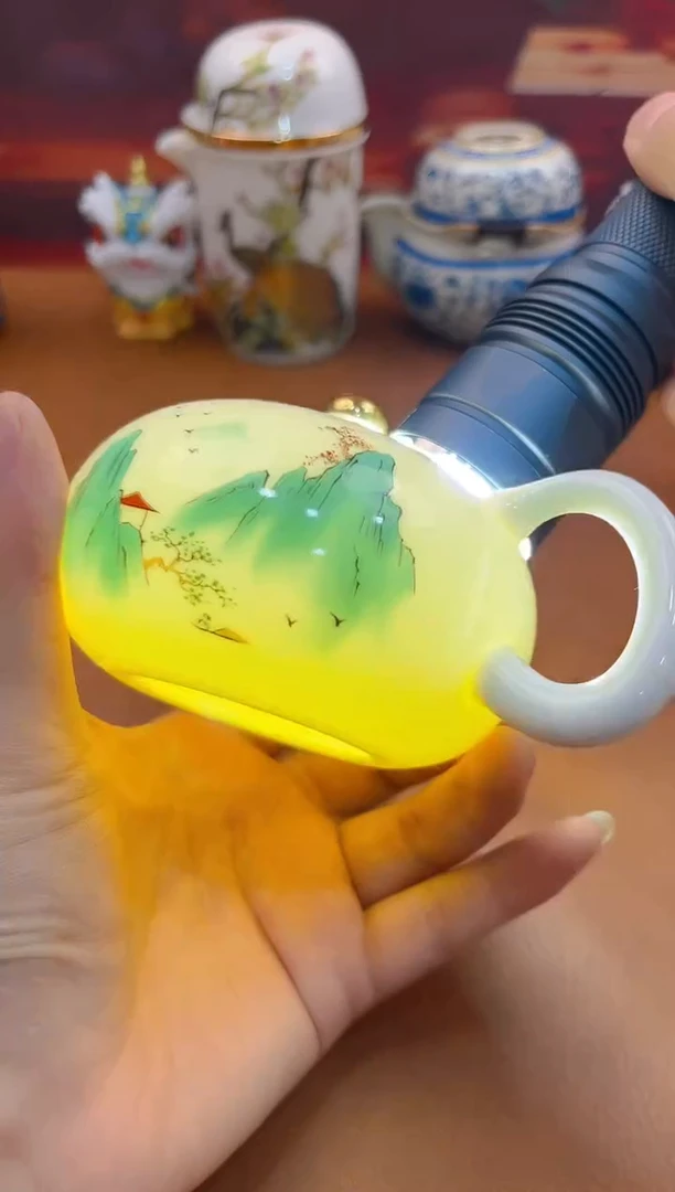 陶瓷茶具摆件旅行套组