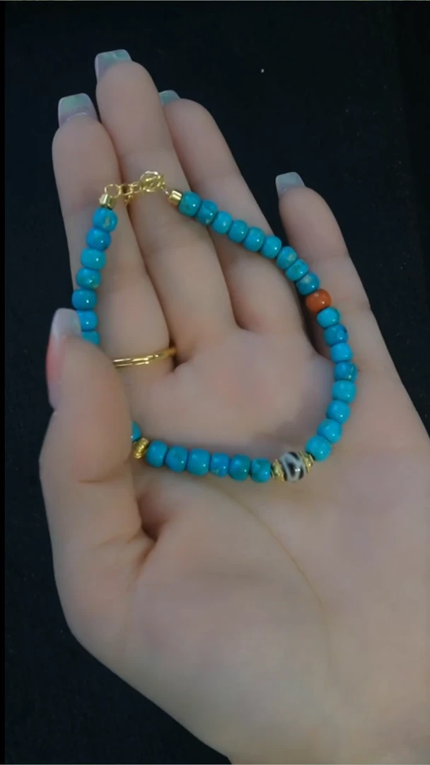 未镶嵌绿松石手串发货一件