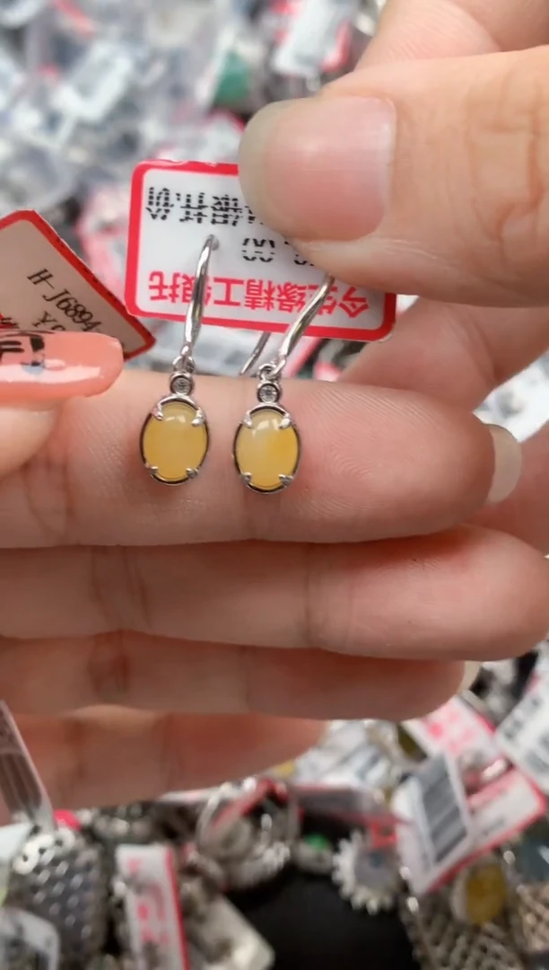 银S925镶嵌戒指翡翠天然A货缅甸翡翠