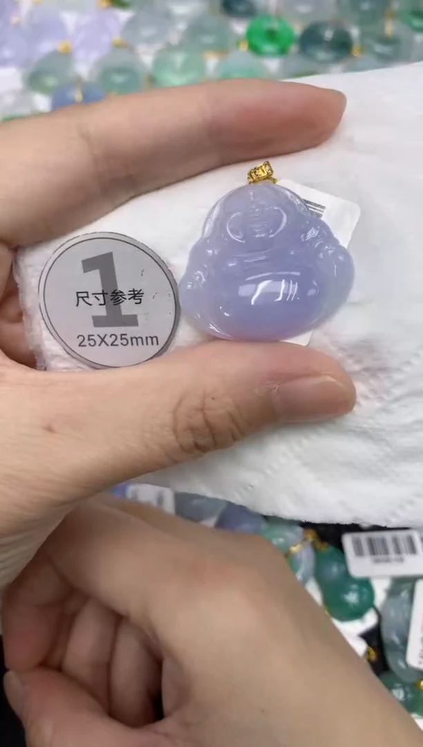 颈饰18K金镶嵌翡翠111111111