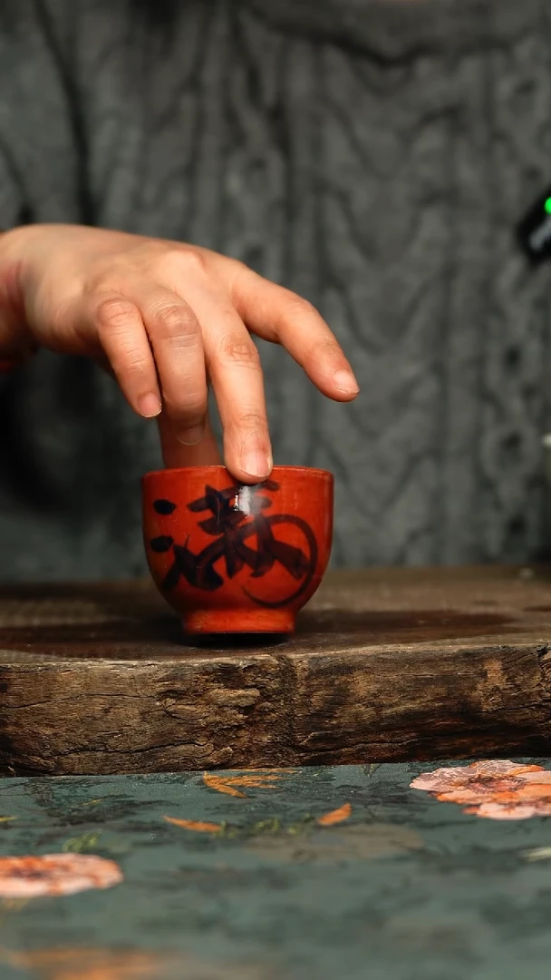 【闪购商品】杯釉下彩手工手绘同款陶器