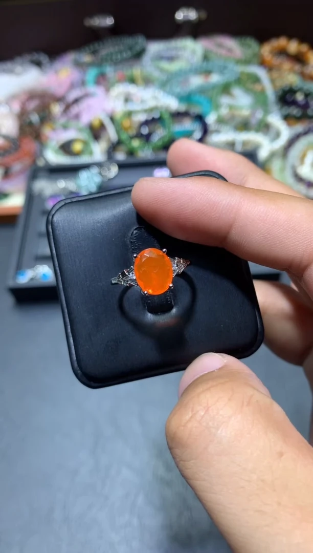 欧泊未镶嵌戒指K23【多样性发其一】