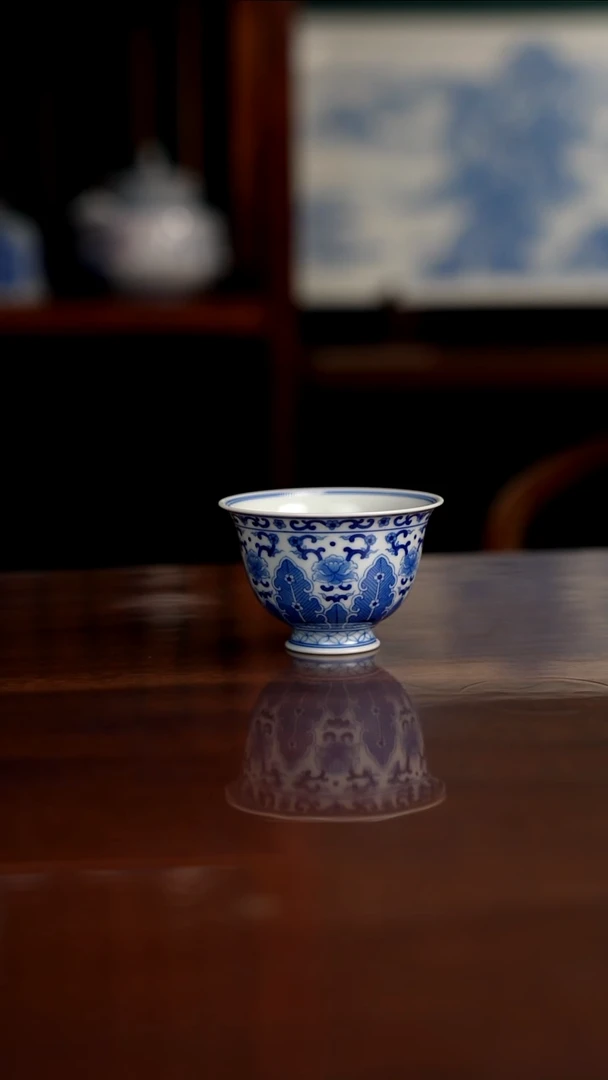 晓月柴窑 芭蕉叶杯