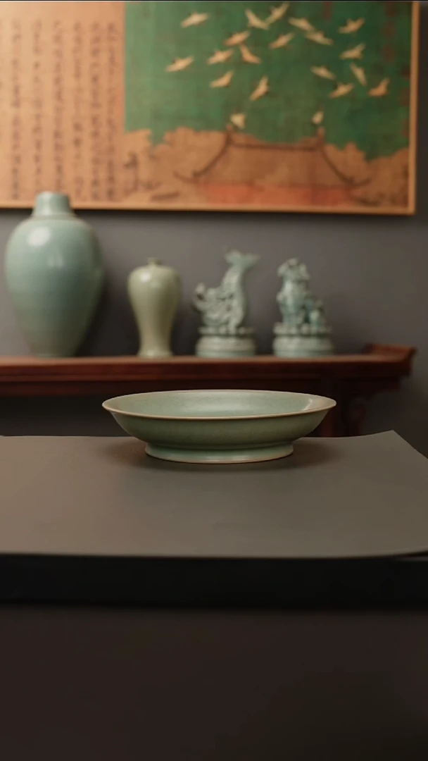 杯仿古釉原矿   汝窑盘
