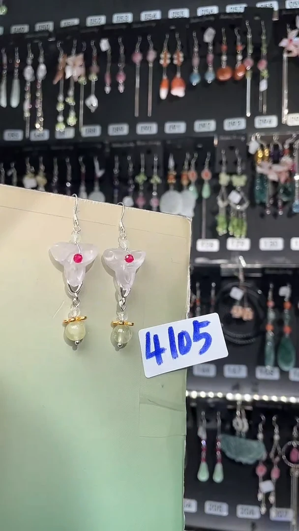 紫晶耳饰银S925镶嵌喜欢拍微瑕