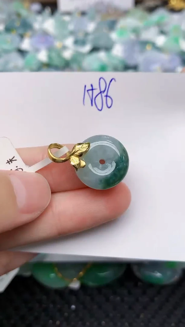 颈饰未镶嵌翡翠天然缅甸A货翡翠百元以上9元证书费自理