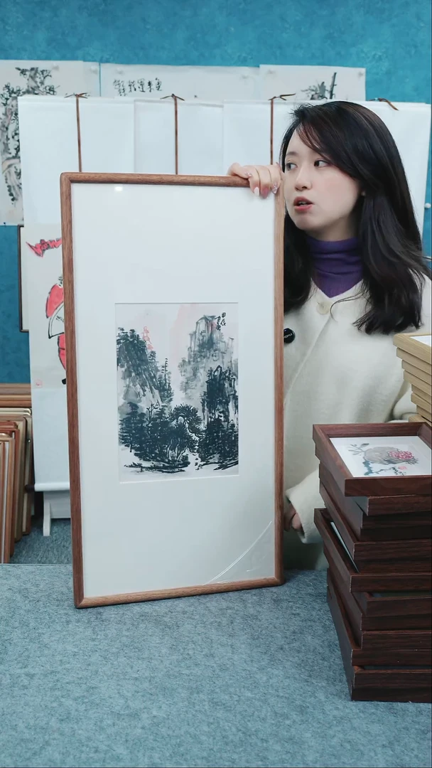 【闪购商品】国画33*66本土老师山水