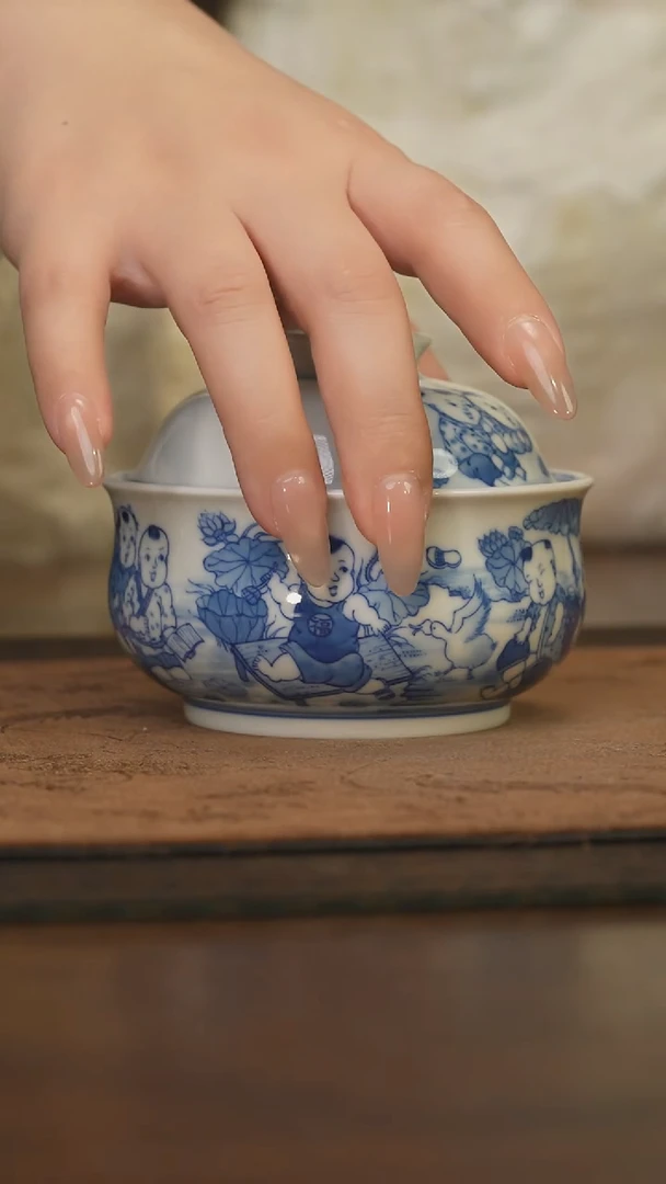 杯柴窑青花破价福利