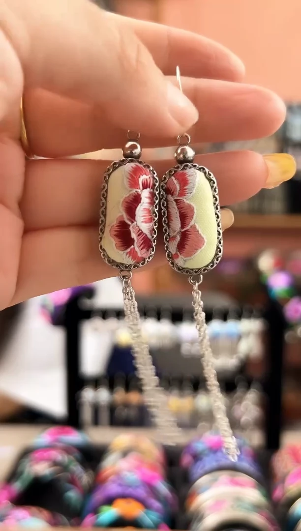 织绣艺枝独绣老绣饰品45