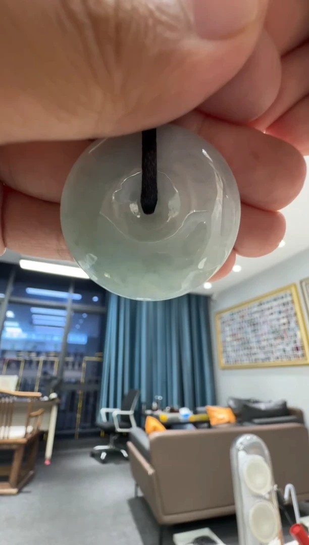 颈饰未镶嵌翡翠天然翡翠A货孤品一件