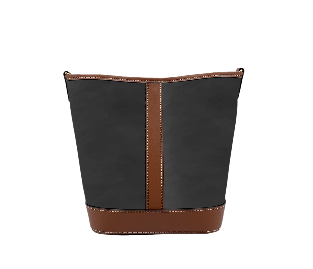 时尚潮流打造真皮时尚女士包 10764棕色花水桶 画