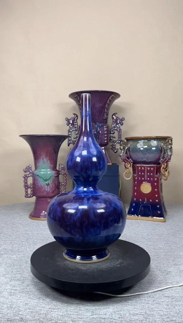 摆件陶神垕钧瓷收藏工艺品