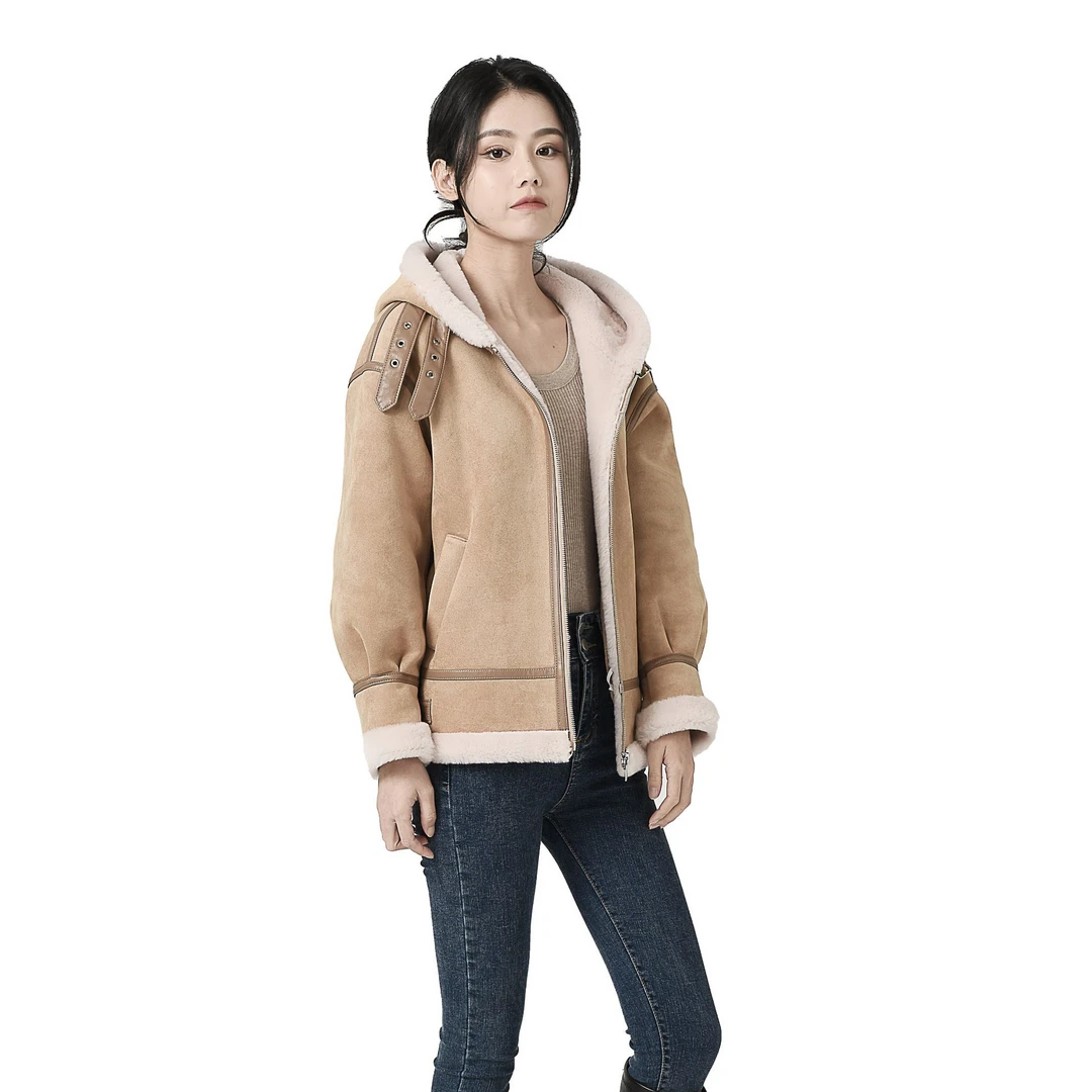 荻沃茲羊毛外套女款断码促销