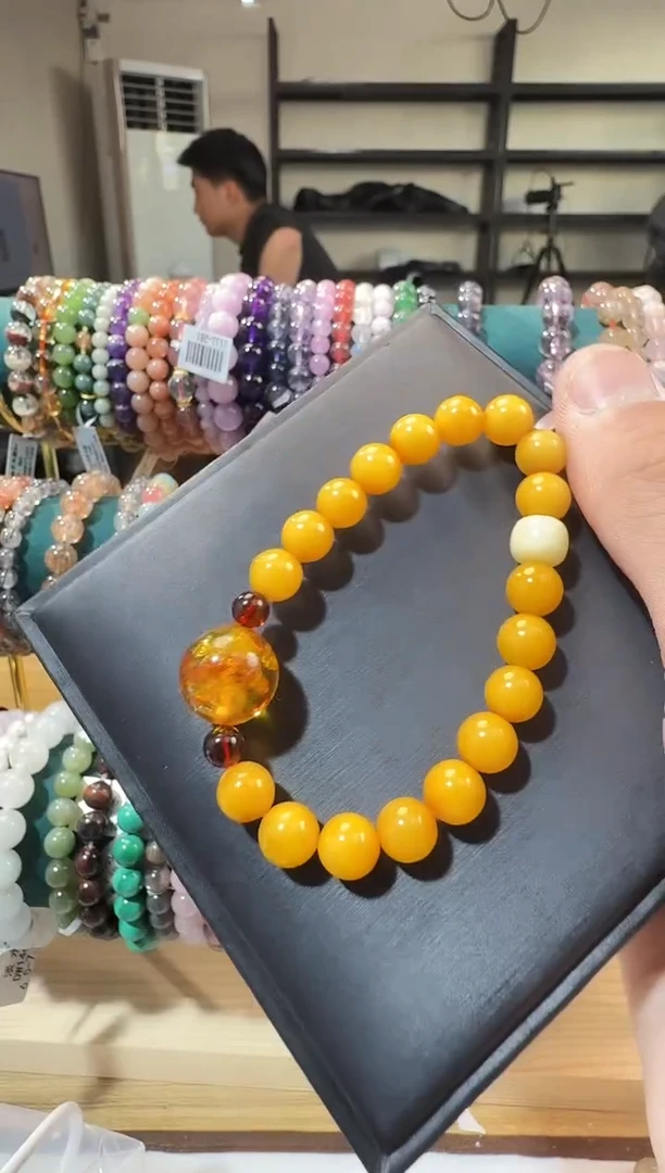 未镶嵌蜜蜡手链晶1837 约8mm