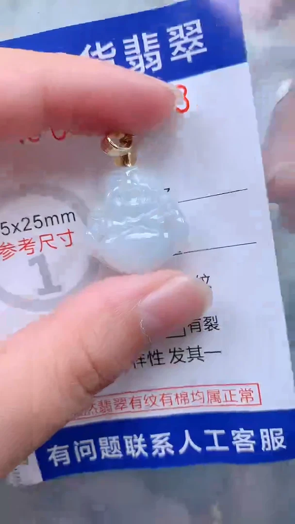 翡翠未镶嵌吊坠(不含链)1