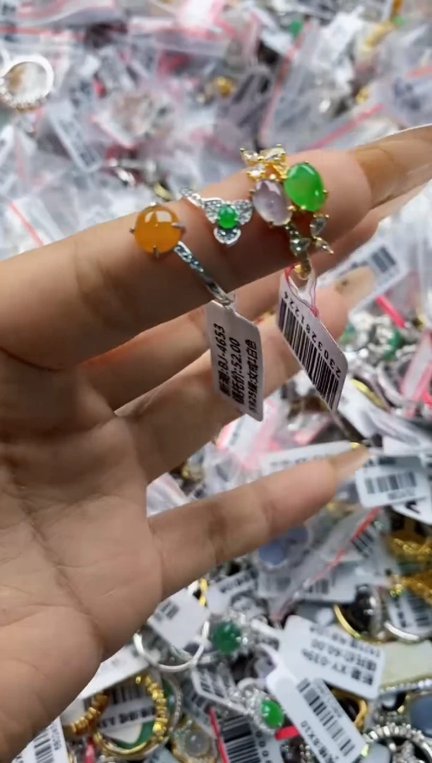 翡翠戒指银S925镶嵌1111     7