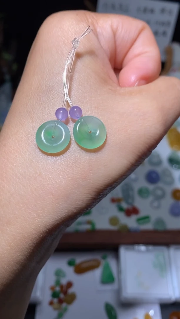 未镶嵌定制翡翠平安扣