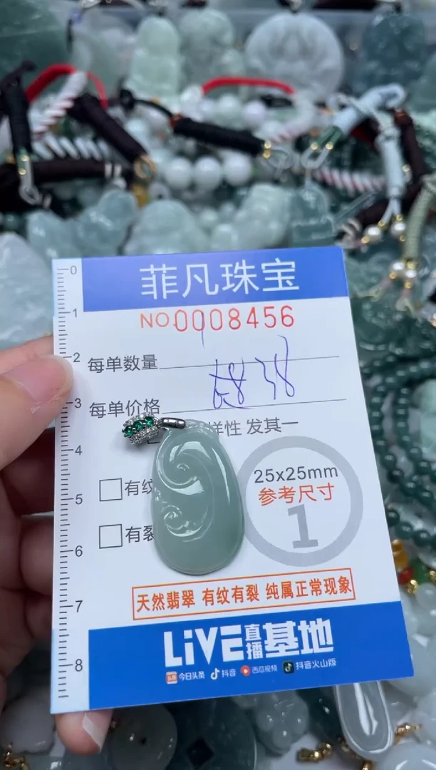 【闪购商品】翡翠颈饰未镶嵌00..8456