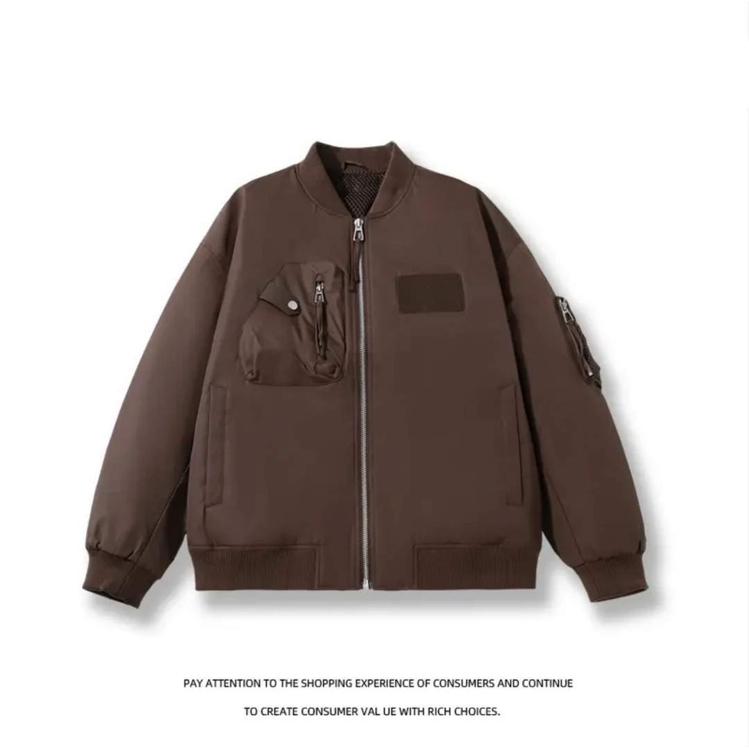 咖【机能飞行棒球领羽绒服】23632冬季潮流时尚大口袋户外款