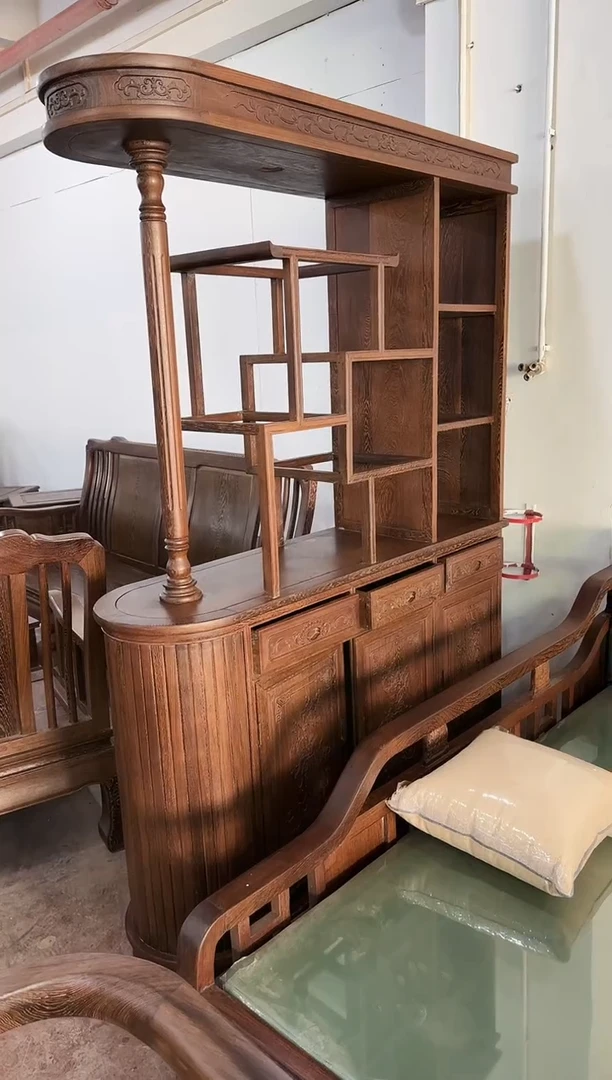 【闪购商品】鸡翅木类成套家具隔厅柜
