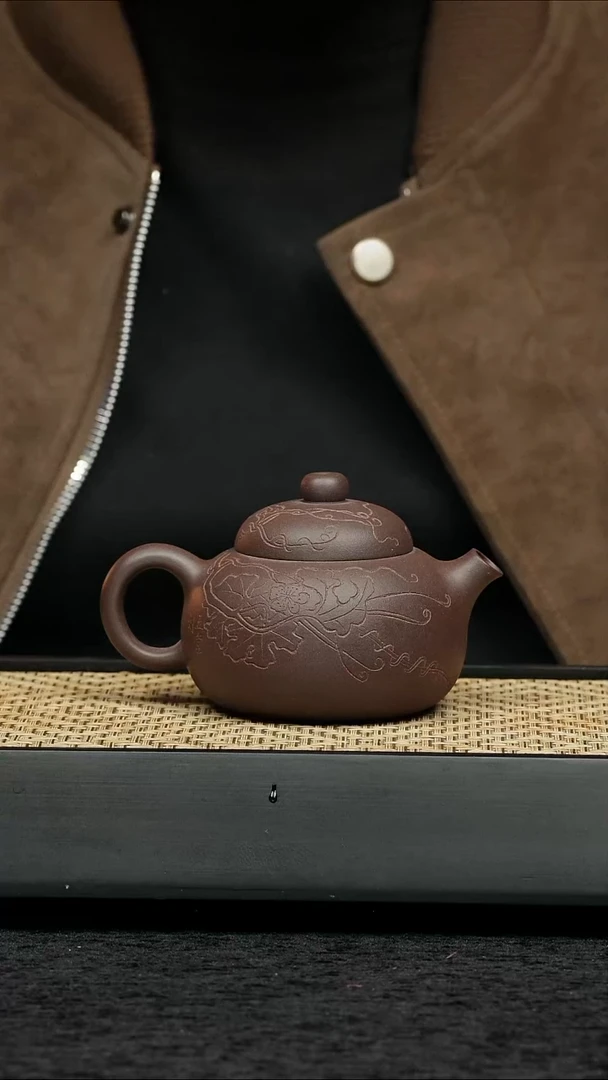 茶壶紫砂五堂 纳福-刻