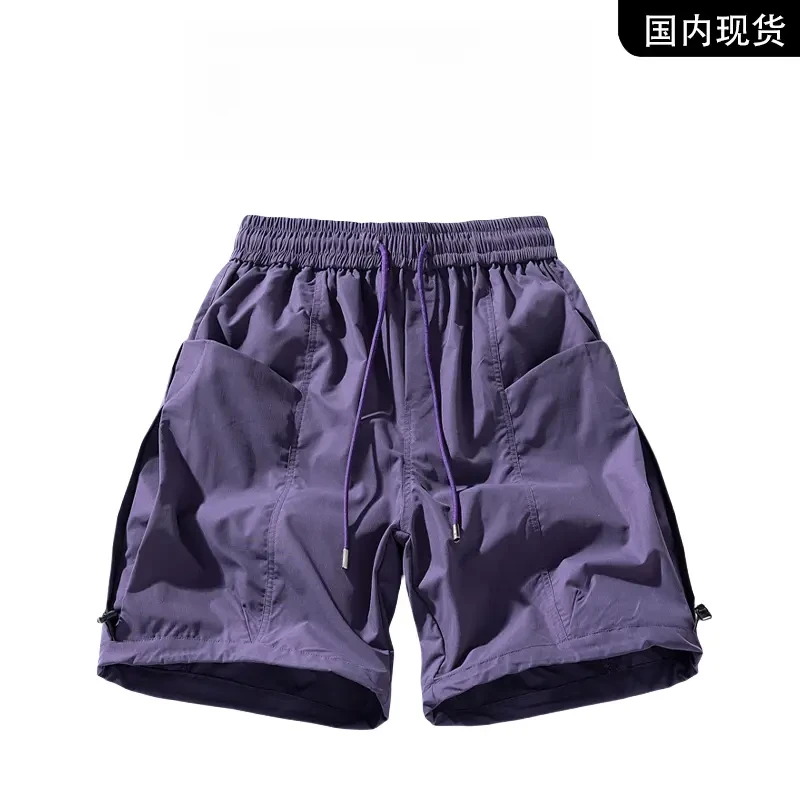 MANVEION【品牌现货撤柜】夏季多口袋微机能简约版男士工装五分短裤