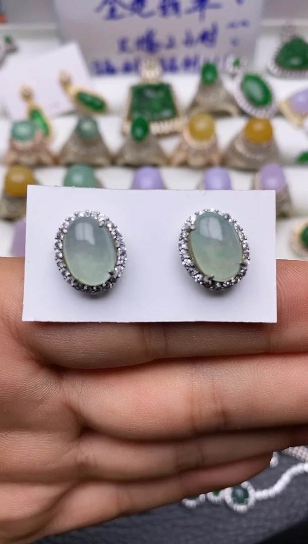 未镶嵌翡翠耳饰3269