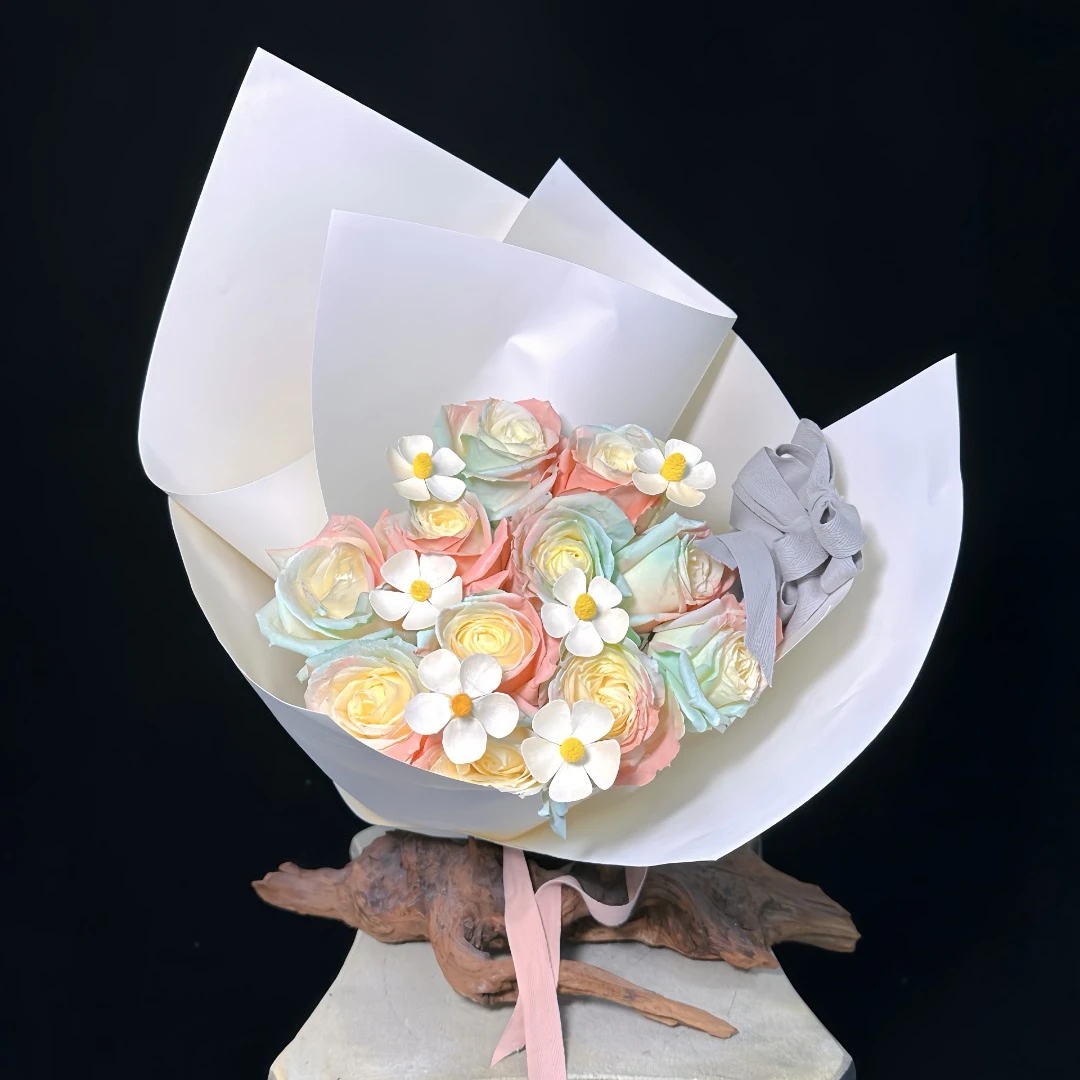 原创【A1玫瑰】11朵兰粉玫瑰送女友送爱人送朋友生日鲜花生日礼物花店送花上门