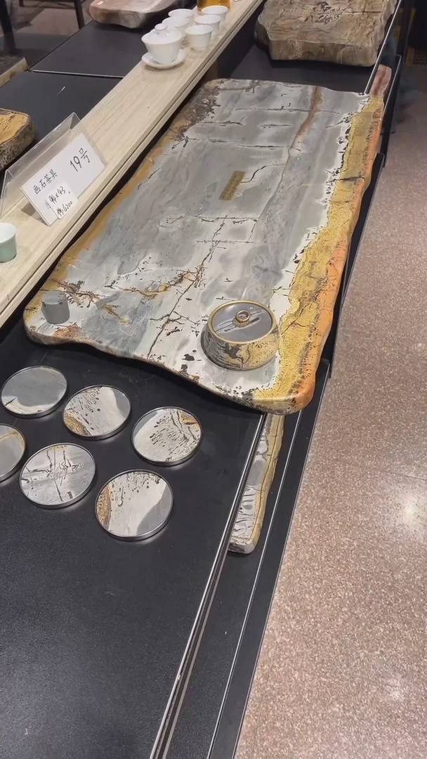 【闪购商品】天然国画石湿泡台