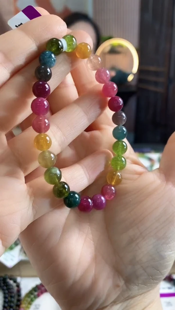 未镶嵌手链碧玺G2316单圈颜色微差发1