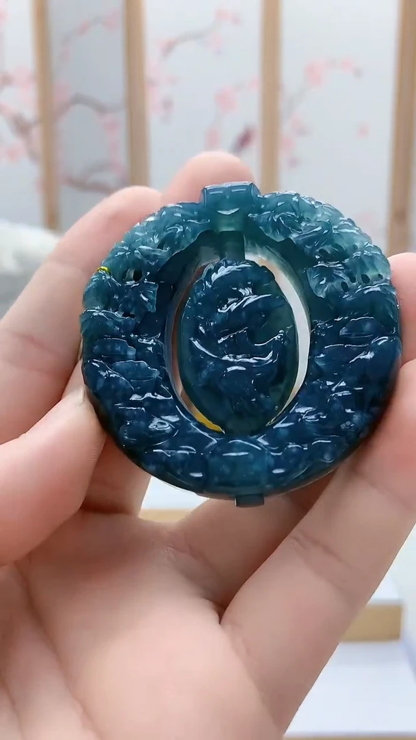 未镶嵌定制翡翠5161bb-毛货挂件40