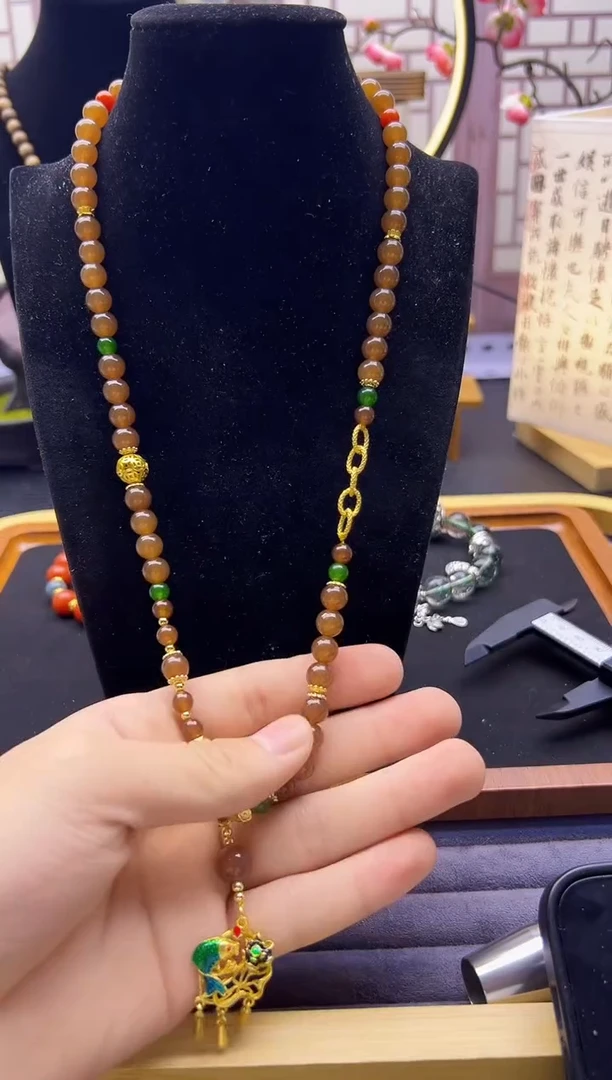 【闪购商品】和田玉颈饰14K金镶嵌X215